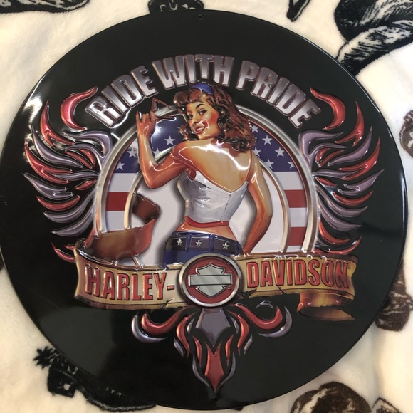 Harley-Davidson Other - 15inch Harley-Davidson Ride With Pride Wall Art